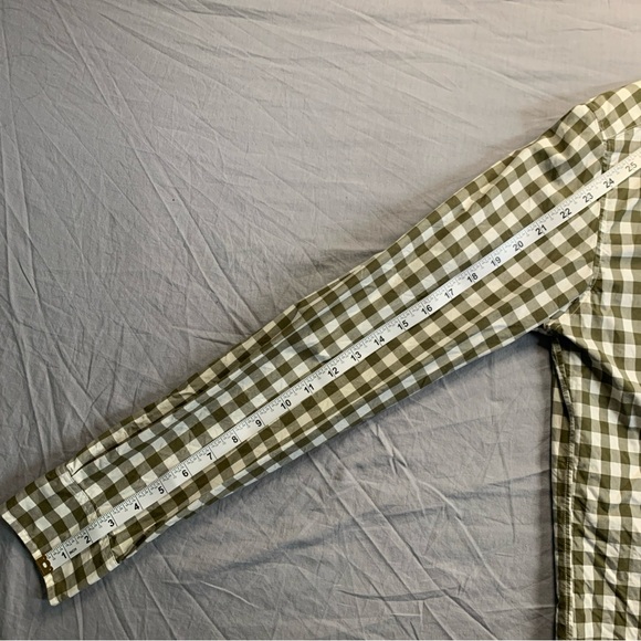 J. Crew Gingham Button Down Shirt Long Sleeve Casual Mens Small - Picture 6 of 10